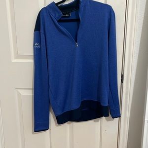 Blue half zip